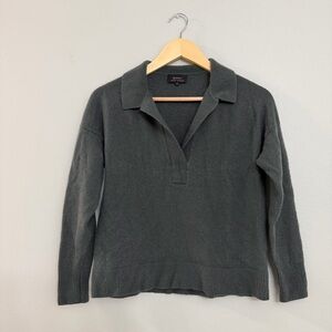 Quince Mongolian Cashmere Polo Sweater